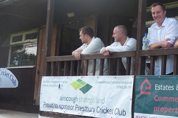 ASL sponsorship banner at cricket match